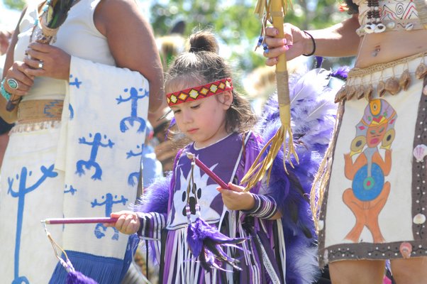 The Grand Entry on Saturday at the 68th annual Shinnecock Powwwow.