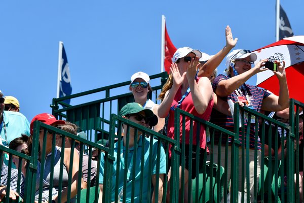 Fans at the U.S. Open Championship on Sunday.  DANA SHAW