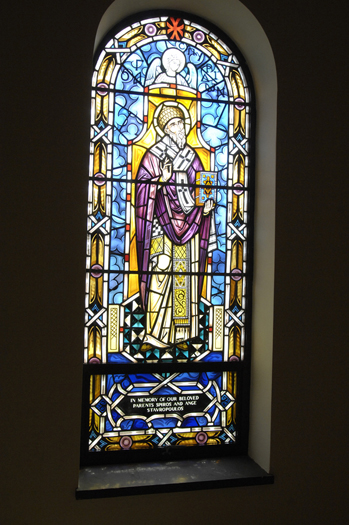 The stained glass windows in the exisiting Greek Orthodox Church will be moved.  