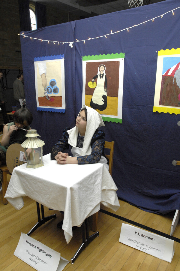 Georgia Denardo as Florence Nightingale.