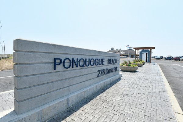 The newly renovated Ponquogue Beach pavilion and facility in Hampton Bays.  DANA SHAW