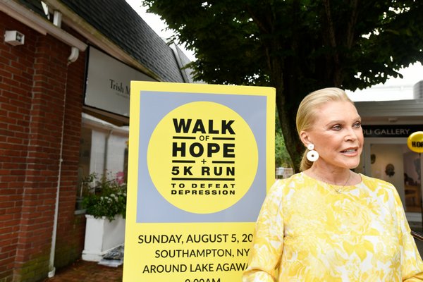 Walk of Hope founder Audrey Gruss on Thursday. DANA SHAW