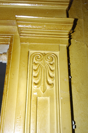An example of the original woodwork.