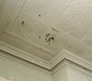 An example of the original woodwork.