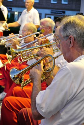 The crowd enjoys the Sag Harbor Community on Tuesday