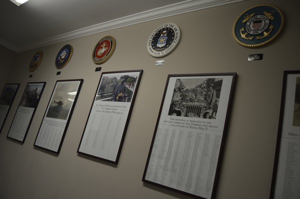 The Wall of Heroes in the Municipal Building in Sag Harbor