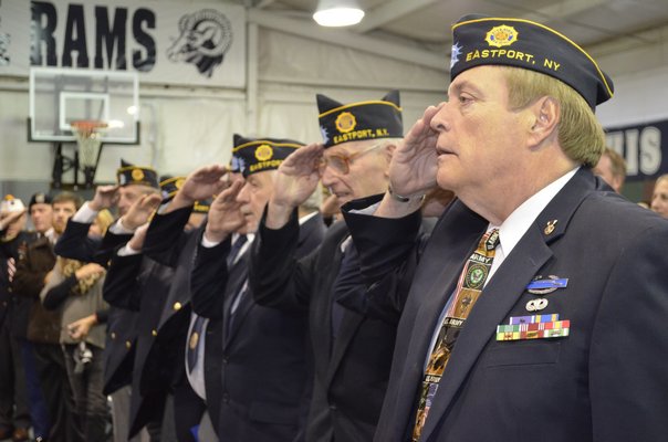 Raynor Country Day School hosted its annual Veterans' Day Assembly on Thursday morning. ALEXA GORMAN