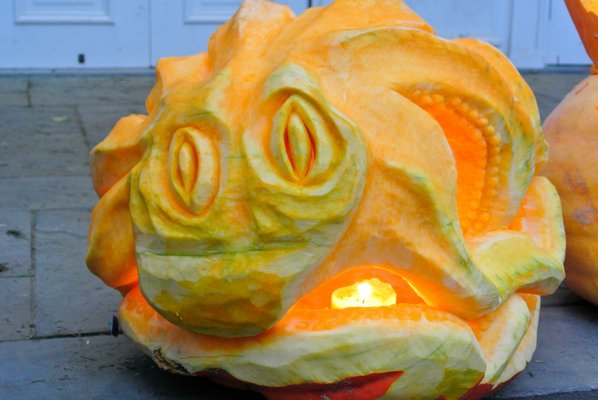 An entry in the Bridgehampton Lions Club Carving Contest.