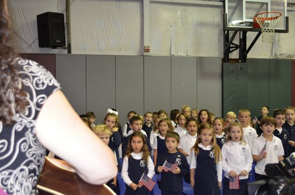 Raynor Country Day School hosted its annual Veterans' Day Assembly on Thursday morning. ALEXA GORMAN