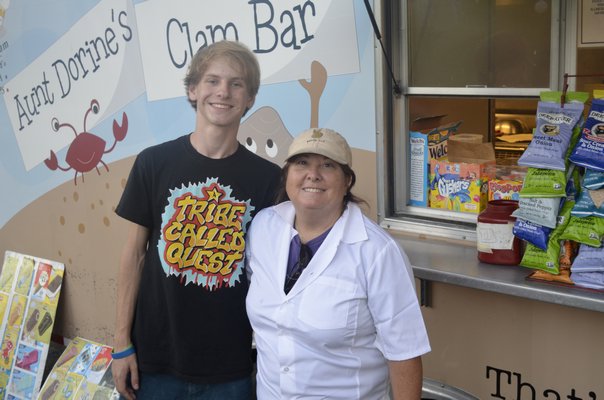 Aunt Dorine's Clam Bar with their food truck for the Septemberfest Kickoff Party hosted by the Rotary Club on Friday night. BY ERIN MCKINLEY