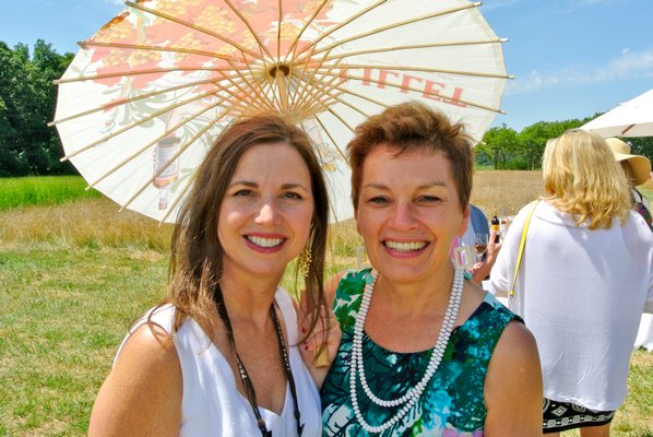 Denise Markut and Kevin Perry at the Peconic Land Trust's 