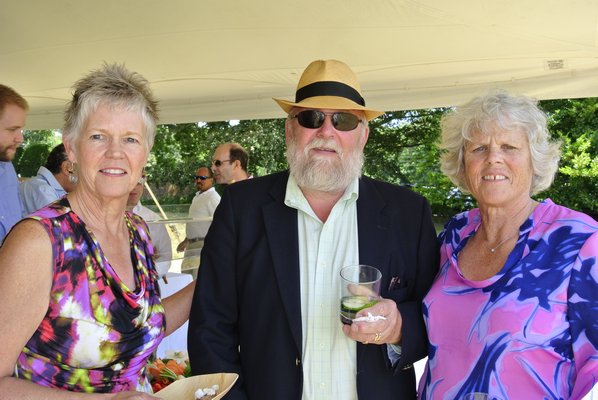  Bill and Liz Johnsen and Peter Ludlow at the Peconic Land Trust's 