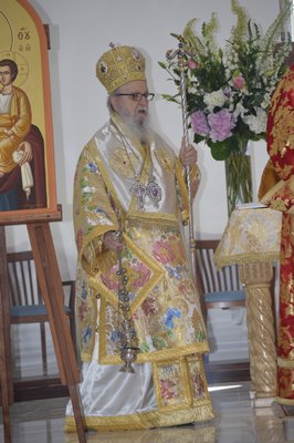 The Dormition of the Virgin Mary Greek Orthodox Church of the Hamptons held its official door opening ceremony on Thursday morning. Archbishop Demetrios of America presided over the ceremonies. More than 250 people attended. BRANDON B. QUINN