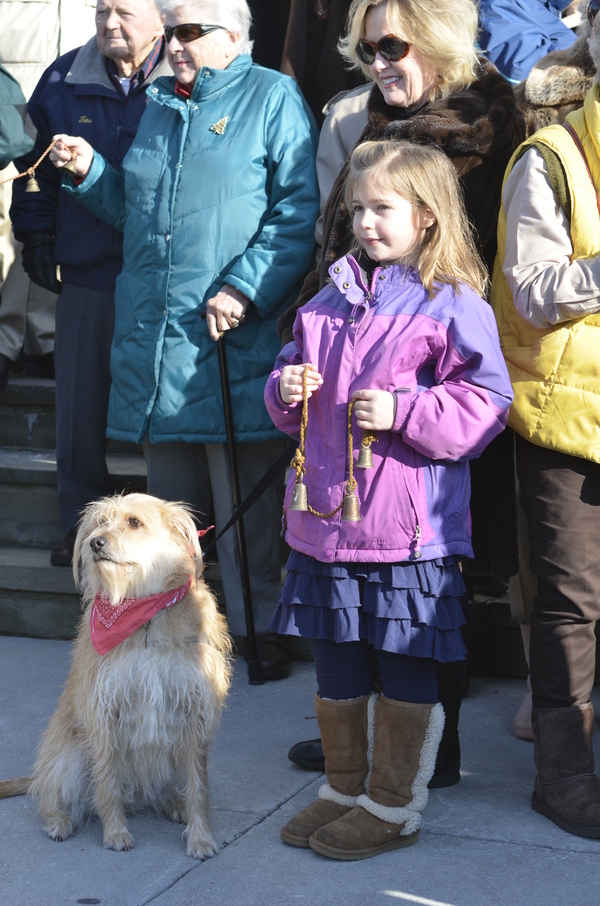 Even the young and four-legged turned out to celebrate the 150th anniversary of the Emancipation Proclamation.