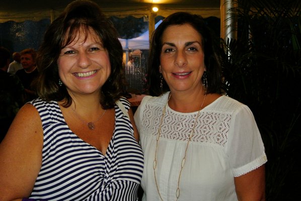 Jennifer and Craig Farrantino  at the Sacred Hearts of Jesus and Mary Parish Tent Party on Saturday night. DANA SHAW