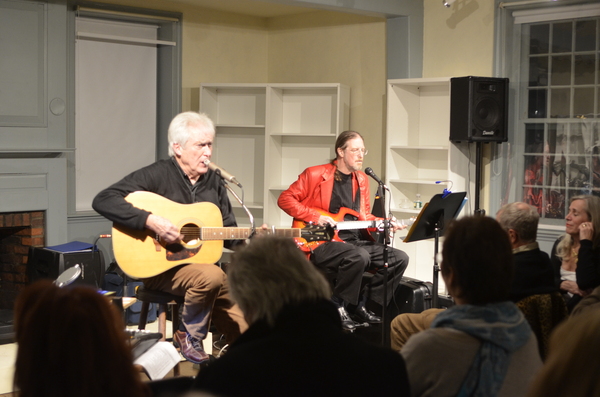 Doug Dwyer performed at the East Hampton Historical Society's Cider House Session at Clinton Academy on Saturday. The audience enjoyed hot mulled cider