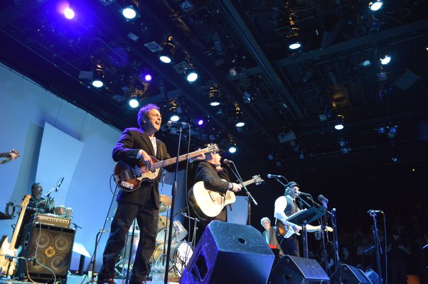 East End performers paid tribute to the Beatles at Bay Street Theatre in Sag Harbor on Saturday night. MICHELLE TRAURING
