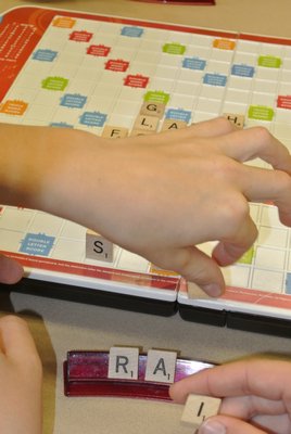 Members of the Baymen Word Wizards prepared on Saturday for the the North American School Scrabble Championship.