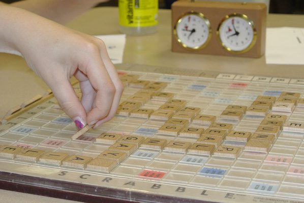 Members of the Baymen Word Wizards prepared on Saturday for the the North American School Scrabble Championship.