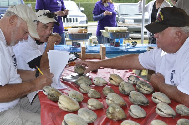 Largest clam overall in the youth category was Edward Hoff III. BY KYRIL BROML