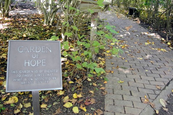 The Garden of Hope at Southampton Hospital.  DANA SHAW