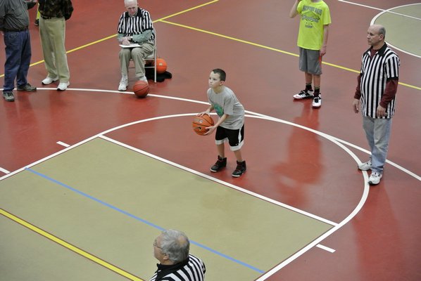 The Elks Lodge held a Hoops Shoot on Friday at SYS for kids ages 9 through 13.