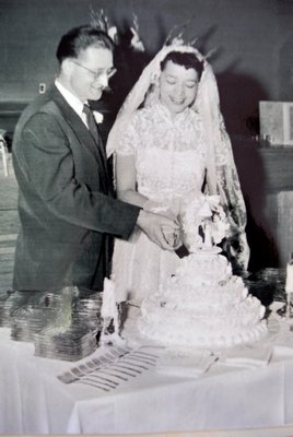 Elizabeth and Richard Haile on their wedding day
