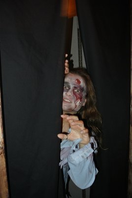Ghouls inside the haunted house.