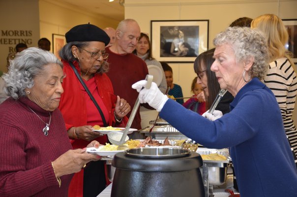 Southampton residents attended a breakfast at the Rogers Memorial Library in Southampton Village in memory of Martin Luther King Jr. on Monday morning. BY GREG WEHNER