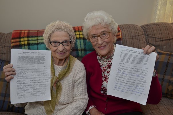  and Audrey Welte are petitioning to have a senior center setup in the Village of Southampton. BY GREG WEHNER