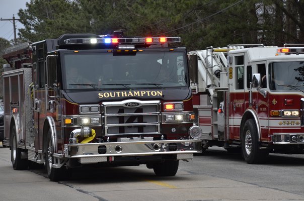 Emergency responders at the scene Friday afternoon. GREG WEHNER