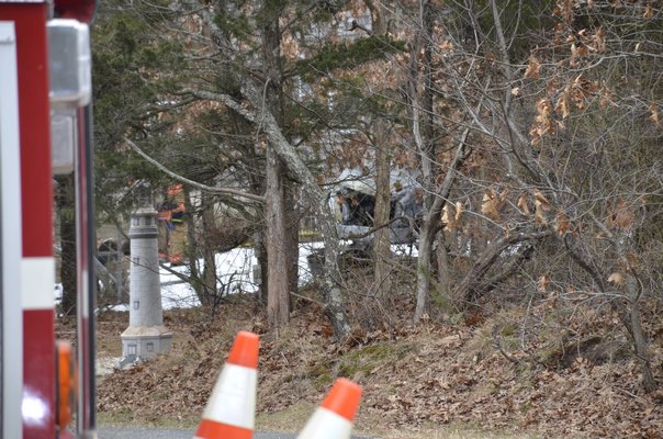 Emergency responders at the scene Friday afternoon. GREG WEHNER