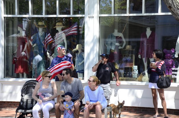 Members of the Southampton High School band marched in the Southampton Village Memorial Day Parade on Monday morning. GREG WEHNER