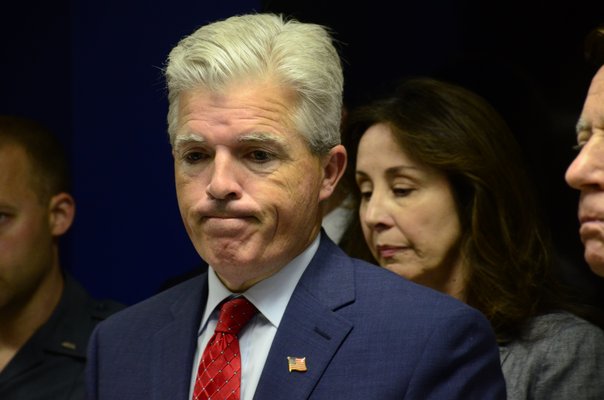 Suffolk County Executive Steve Bellone described the double murder of twin two-year-old girls as 