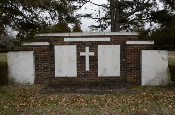 Thea Dombrowski-Fry is in search of a few good names to add to the Polish War Veteran Memorial located in the back of the Sacred Hearts Cemetery on County Road 39 in Southampton. GREG WEHNER