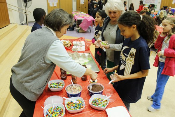 Community members gathered for the Hampton Bays Builder's Club Soup and Sundae Night on Wednesday