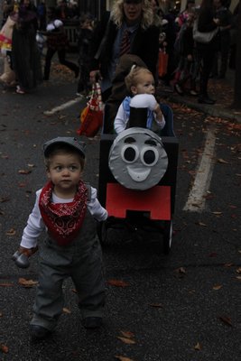 Getting into the Halloween spirit. BY CAROL MORAN