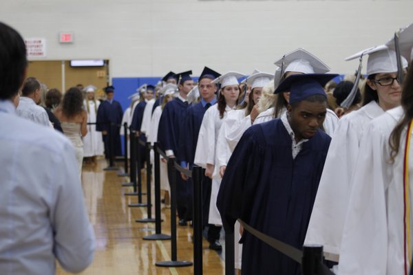 Easport South Manor High School held its 2015 commencement ceremony Friday night in the school's gymnasium. KYLE CAMPBELL