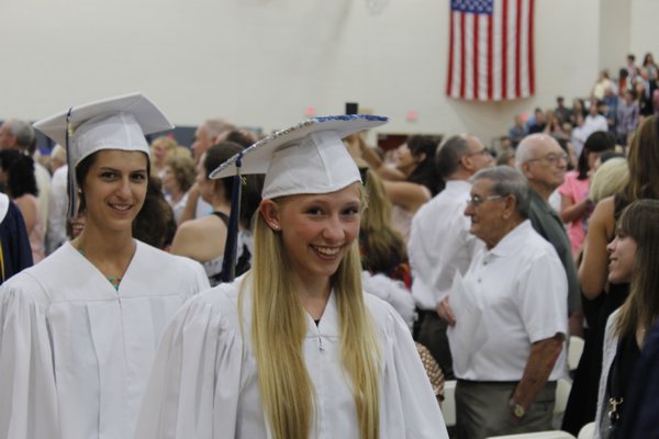 Easport South Manor High School held its 2015 commencement ceremony Friday night in the school's gymnasium. KYLE CAMPBELL