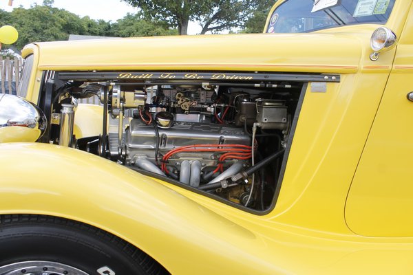 A 1931 Chevrolet Tudor on display during the Hampton Bays Fire Department Car Show on Saturday afternoon. KYLE CAMPBELL