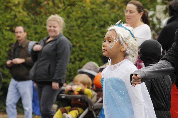 Children of all ages marched in the Westhampton Beach Halloween parade on Friday afternoon. KYLE CAMPBELL