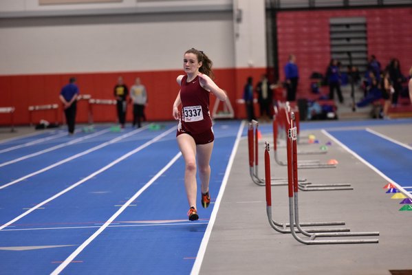 Annie Connolly-Sporing in the 300-meter dash. RICCI PARADISO
