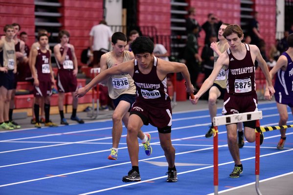 Joseph Strassfield won the League V championship in the 55-meter dash. RICCI PARADISO