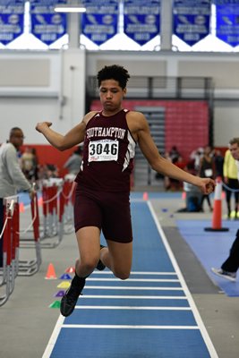 Southampton's Nakia Williams finished sixth in the triple jump at the Small Schools Championships on Sunday. RICCI PARADISO