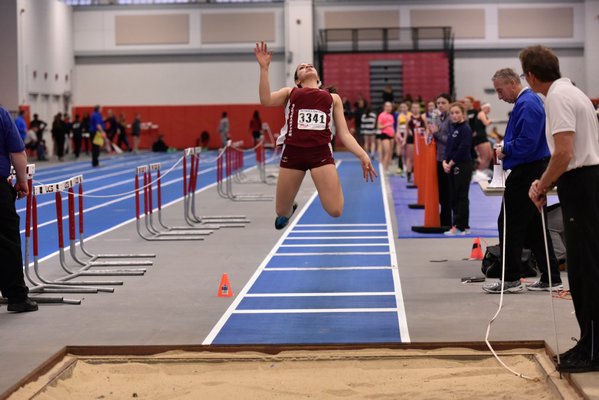Gabby Gavalas finished seventh in the Small Schools long jump at the Jim Howard Meet on Sunday. RICCI PARADISO