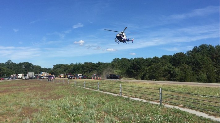 A woman was injured when her vehicle rolled over on 