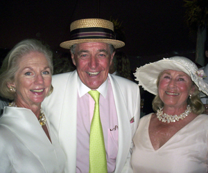 Barbara Sloan and Peter Hallock at Mark Humphrey's Gallery.