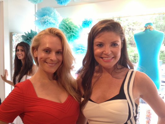 Consuelo Vanderbilt Costin and Nicole Noonan at the Sequin Cocktail party for Southampton Hospital. Gregory W. D'Elia
