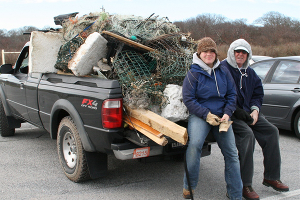 Beach clean up with the Surfrider Foundation.