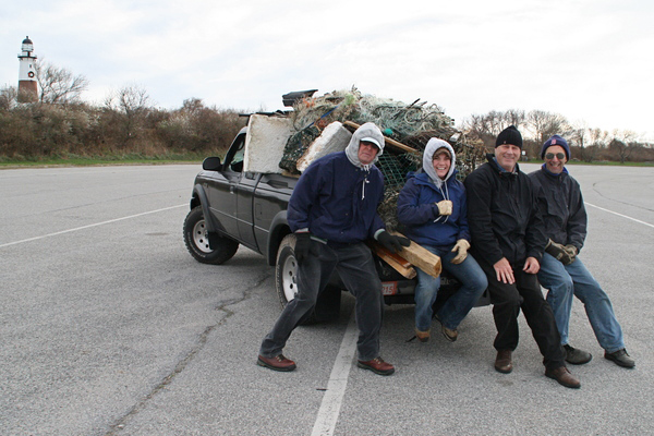 Beach clean up with the Surfrider Foundation.